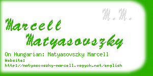 marcell matyasovszky business card